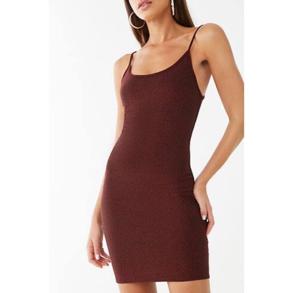 Metallic Knit Mini Dress